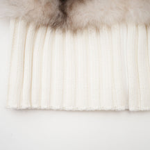 Pull Exclusif en Fourrure – Blanc