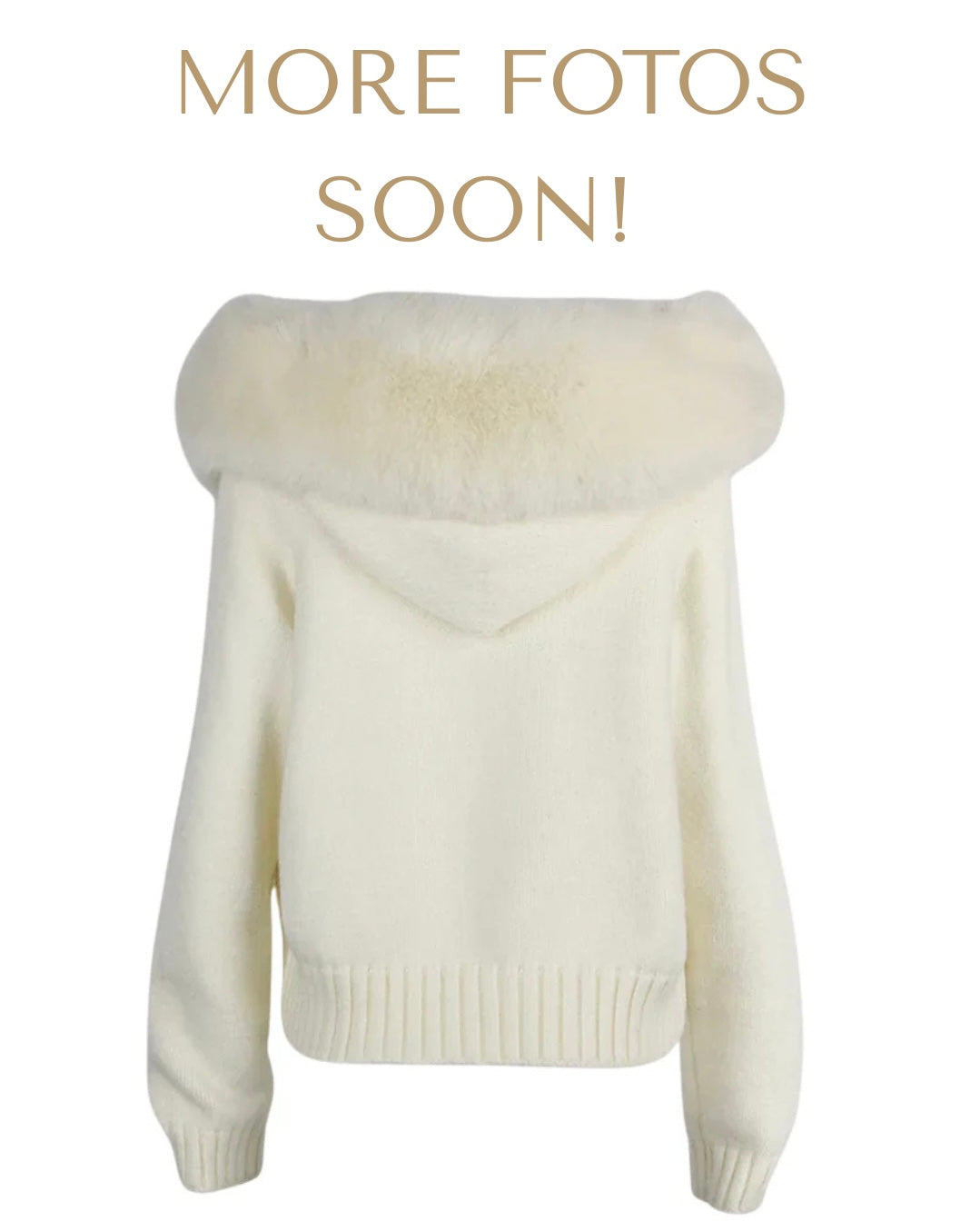 VESTE EN FOURRURE NOURAMSTERDAM – BLANCHE
