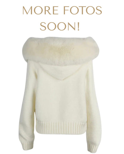VESTE EN FOURRURE NOURAMSTERDAM – BLANCHE