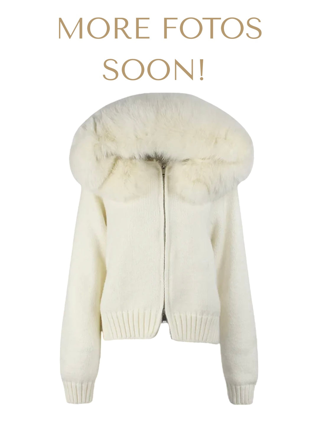 VESTE EN FOURRURE NOURAMSTERDAM – BLANCHE