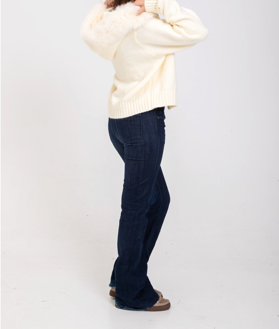 VESTE EN FOURRURE NOURAMSTERDAM – BLANCHE