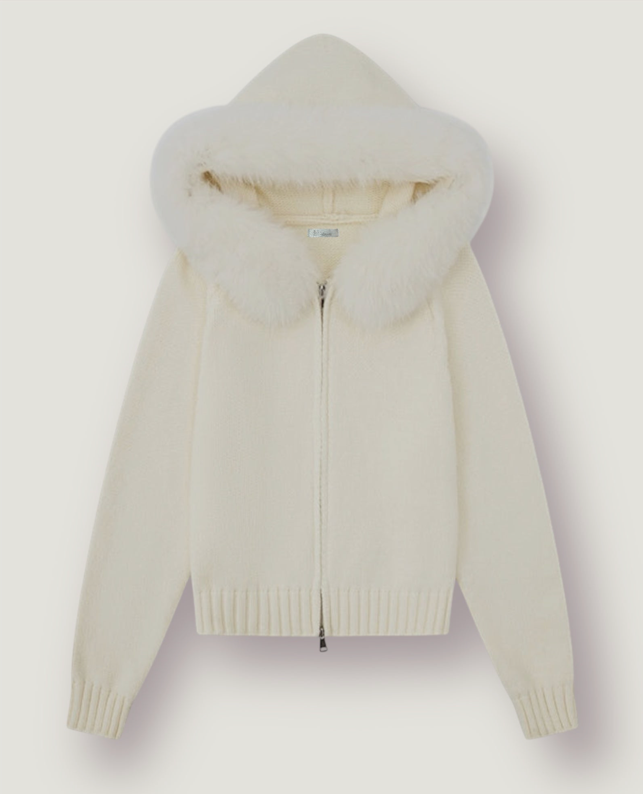 VESTE EN FOURRURE NOURAMSTERDAM – BLANCHE