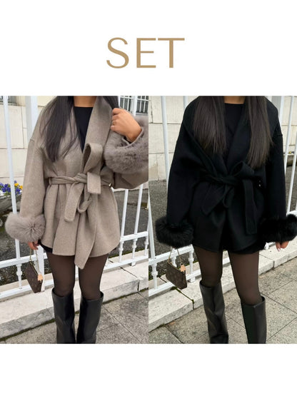 ENSEMBLE : BEST-SELLER NOIR & BEIGE CHAUD