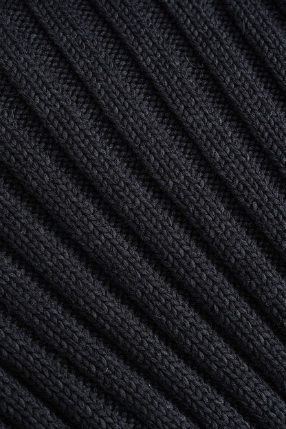 Pull Exclusif en Fourrure – Noir