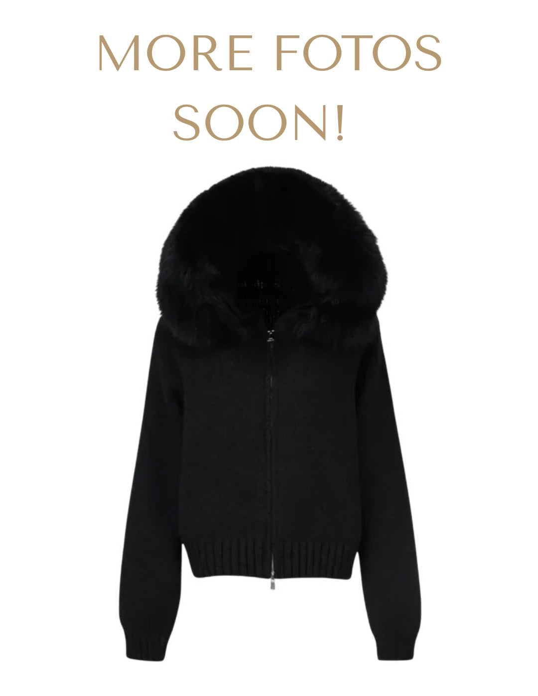 VESTE EN FOURRURE NOURAMSTERDAM – NOIR