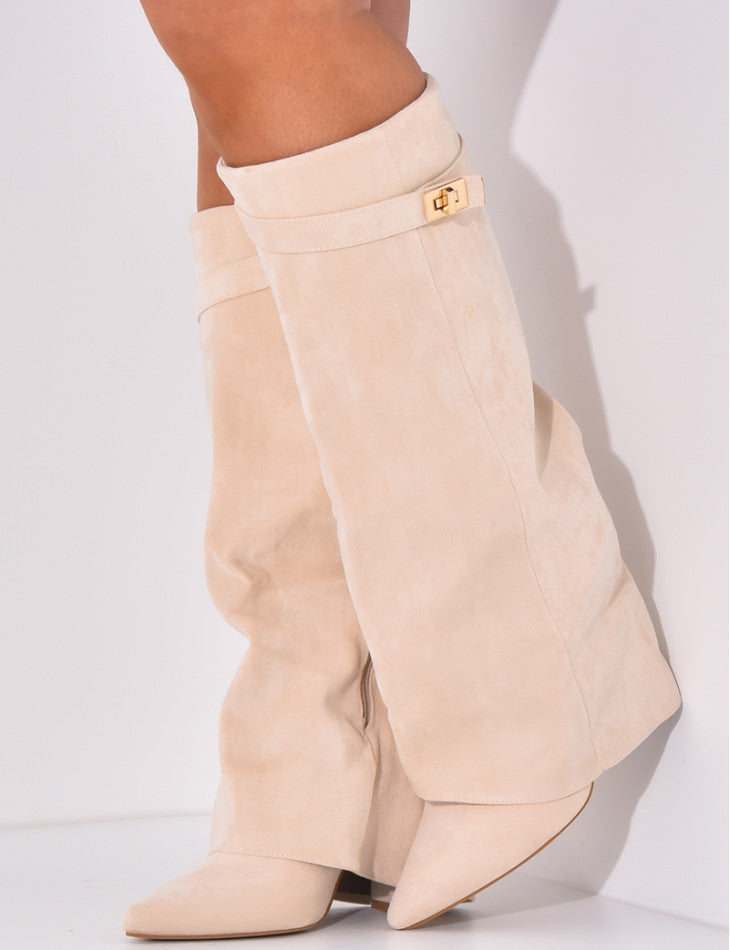 Bottes en Suède - Beige