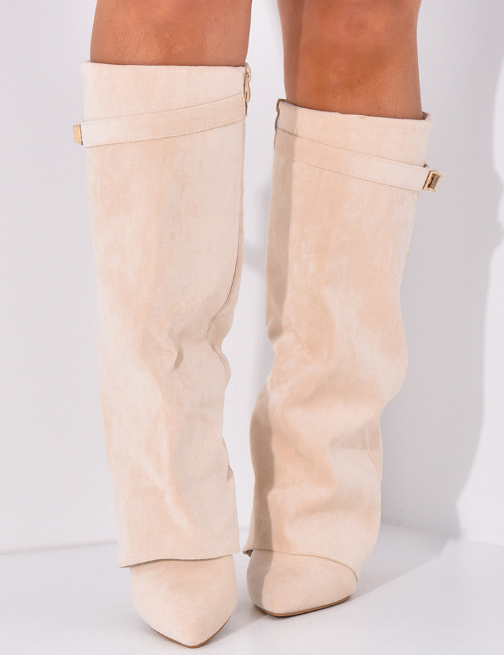 Bottes en Suède - Beige