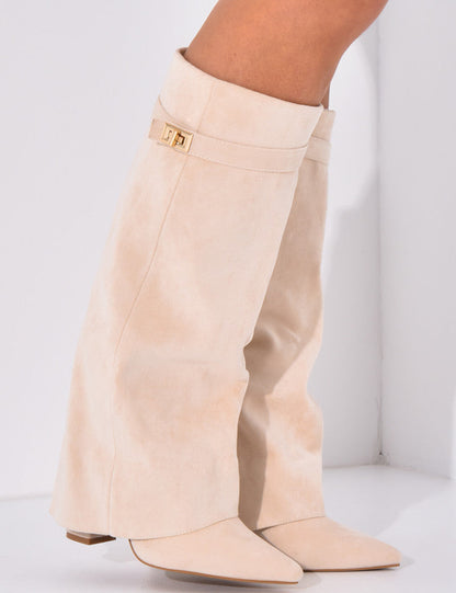 Bottes en Suède - Beige